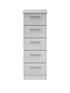  image of sanford-ready-assembled-high-gloss-narrow-5-drawer-chest