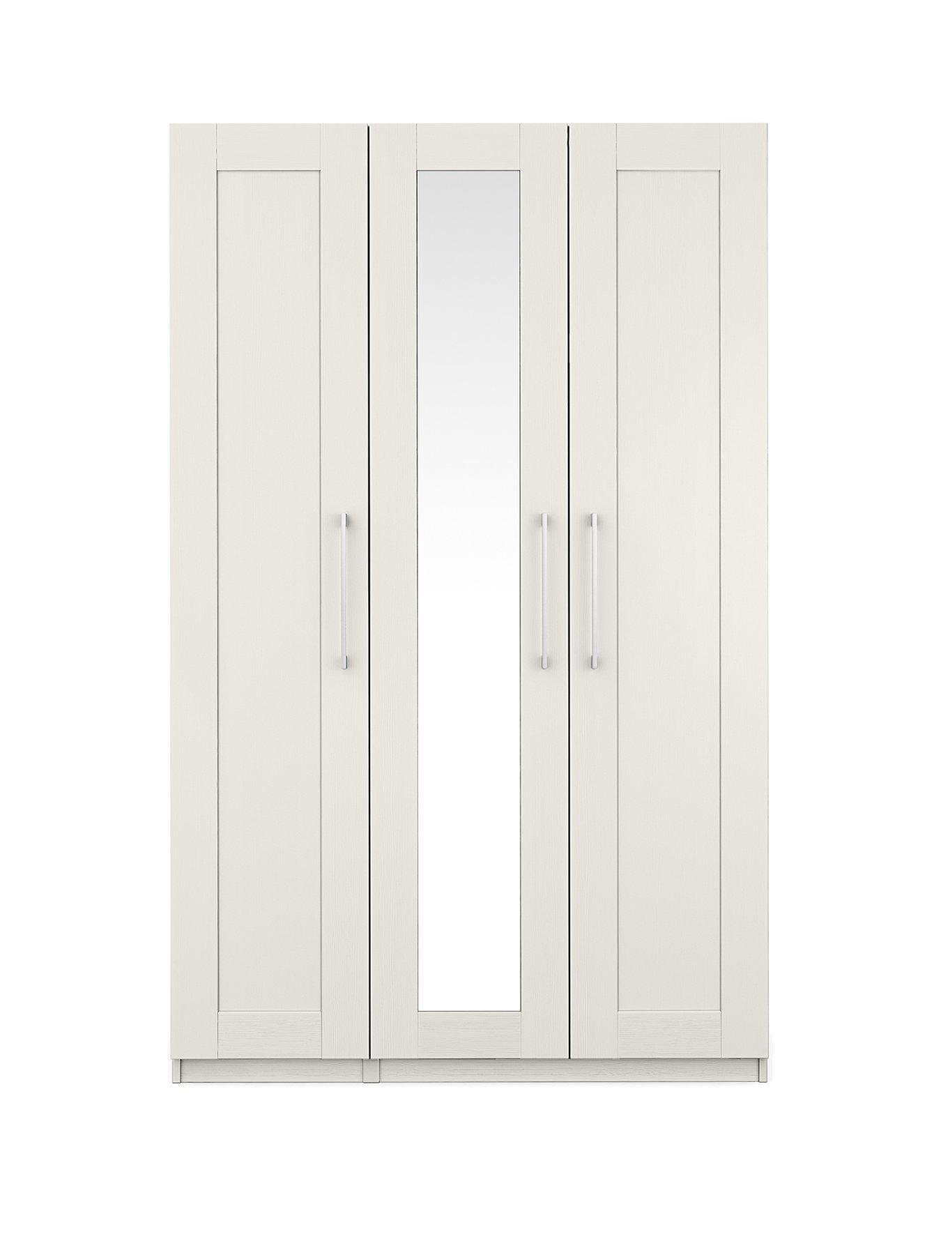 One Call Frodsham Part Assembled 3 Door Wardrobe