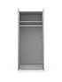  image of one-call-sanford-ready-assembled-2-door-high-gloss-wardrobe