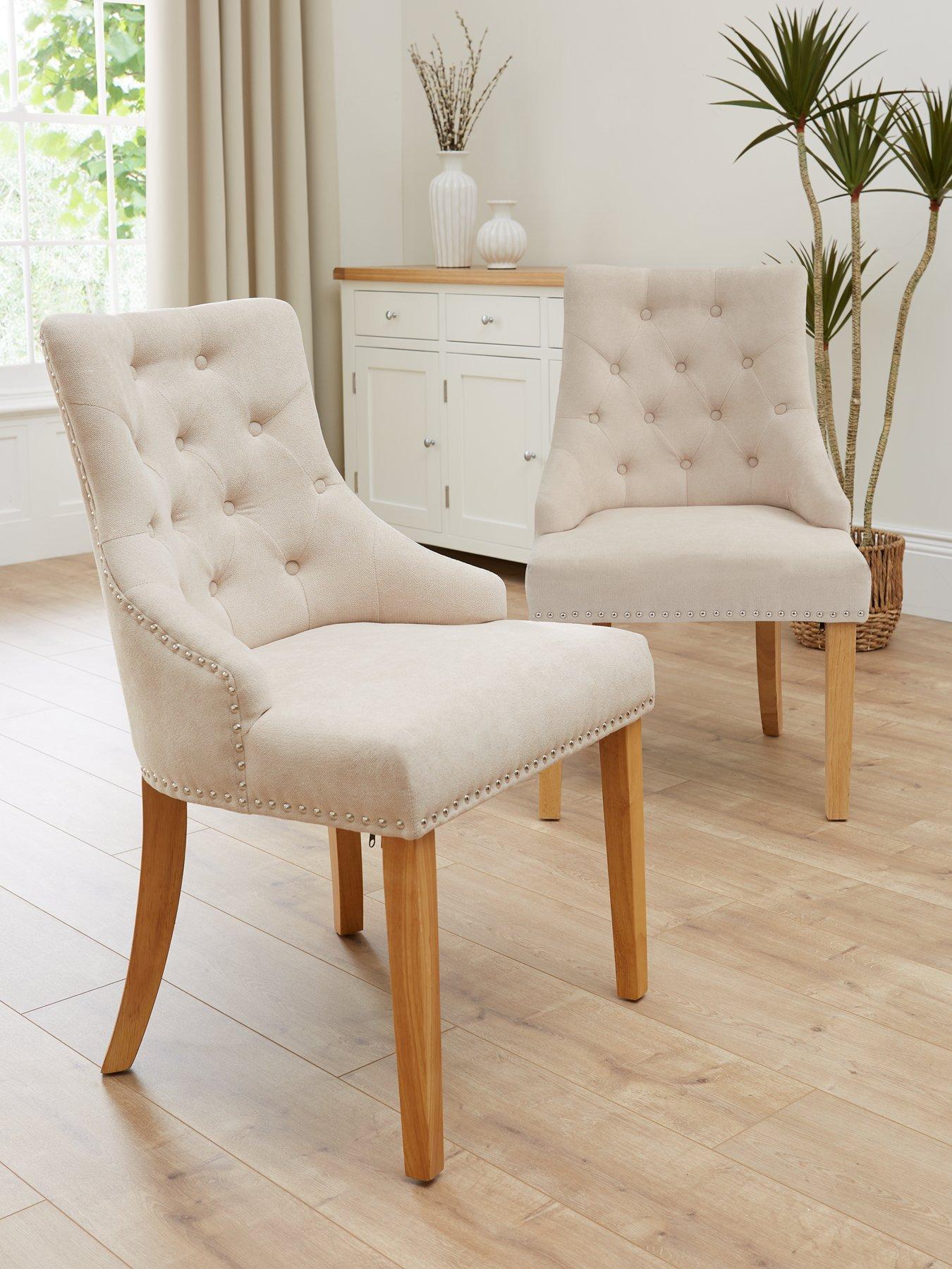 The Very Collection Pair of Warwick Fabric Dining Chairs - FSC® Certified