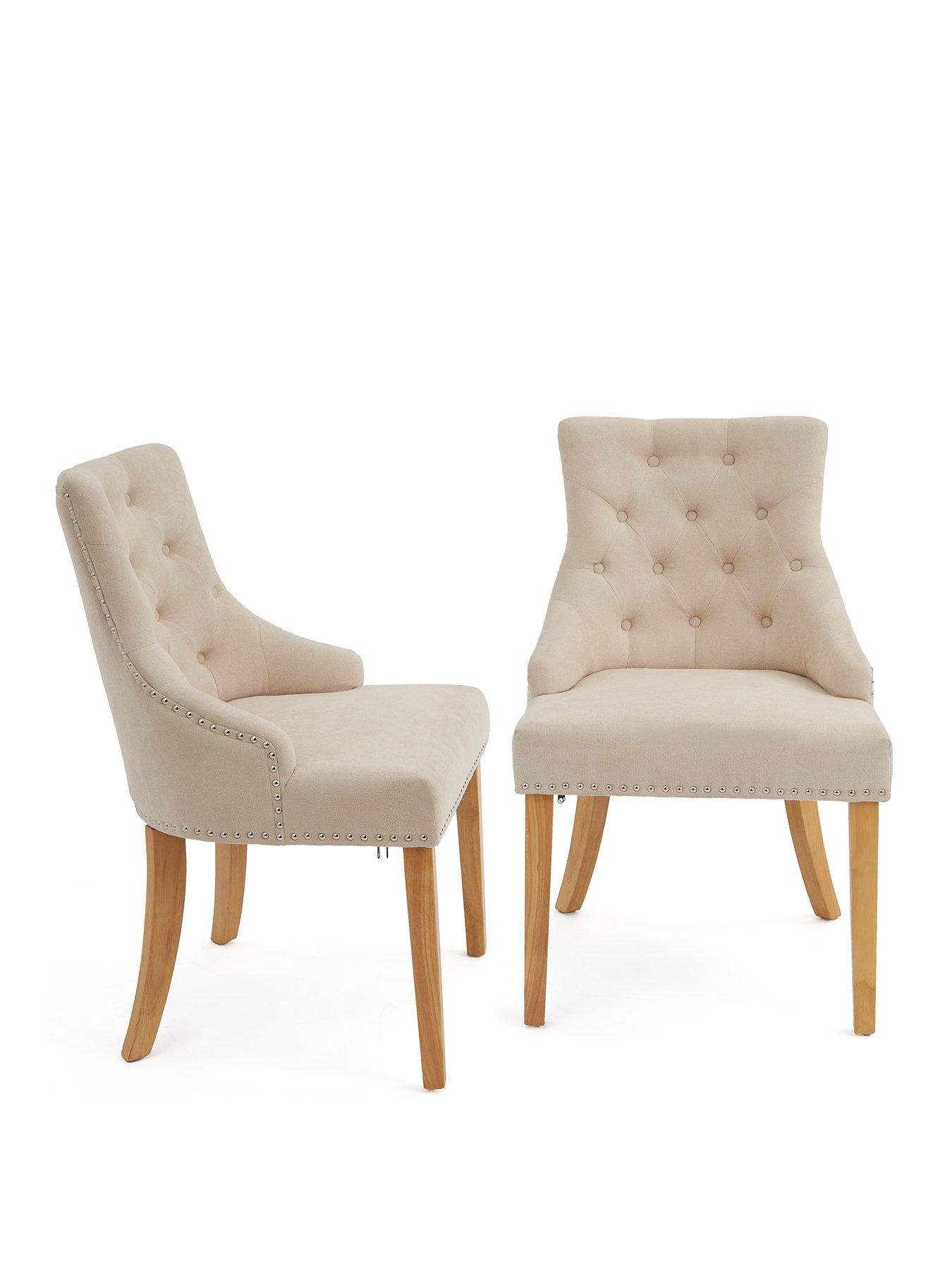 Pair of Warwick Fabric Dining Chairs FSC Certified