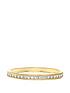  image of love-gold-9ct-gold-white-cubic-zirconia-set-ring