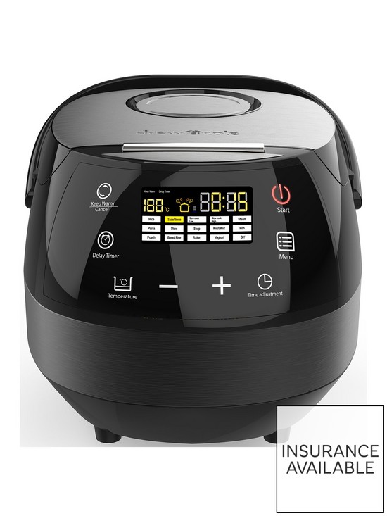 front image of drew-cole-cleverchef-14nbspin-1nbsp5l-digital-multi-cooker-charcoal