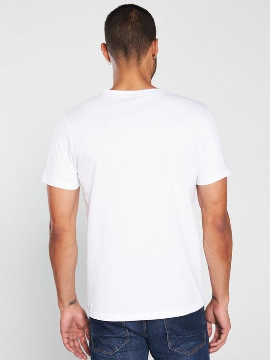 stillFront image of boss-casual-crew-neck-t-shirt-white
