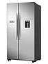  image of hisense-rs741n4wc11-90cmnbspwide-total-no-frost-american-style-fridge-freezer-with-non-plumbed-water-dispenser-stainless-steel