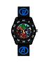  image of avengers-age-of-ultron-avengers-printed-time-teller-dial-black-silicone-strap-kids-watch