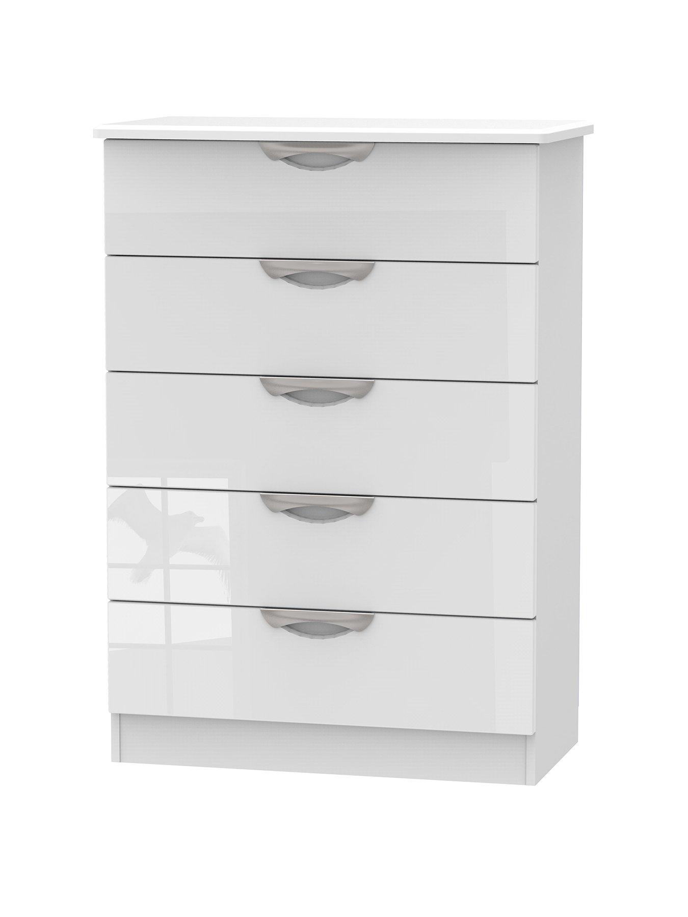 Swift Swift Belgravia High Gloss 5 Drawer Chest Littlewoods Com