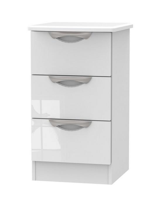 front image of swift-belgravianbsphigh-gloss-3-drawer-bedside-chest
