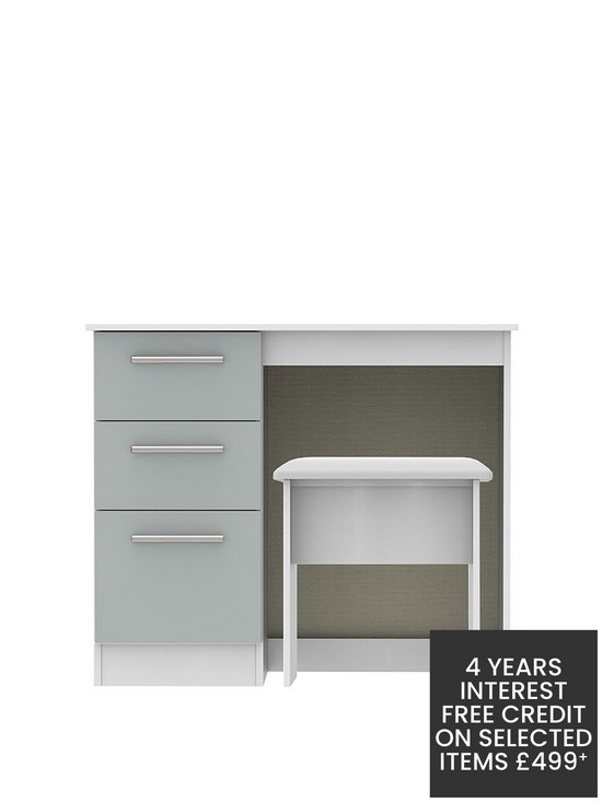 front image of swift-montreal-ready-assembled-gloss-vanity-desk-and-stool-set