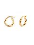  image of love-gold-9ct-gold-15mm-round-twisted-hoop-earrings