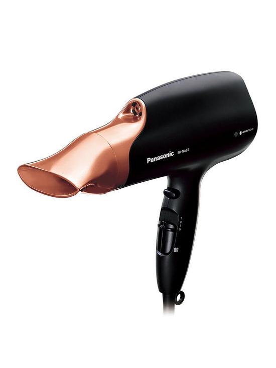 front image of panasonic-nanoe-hair-dryer-eh-na65cn-rose-gold