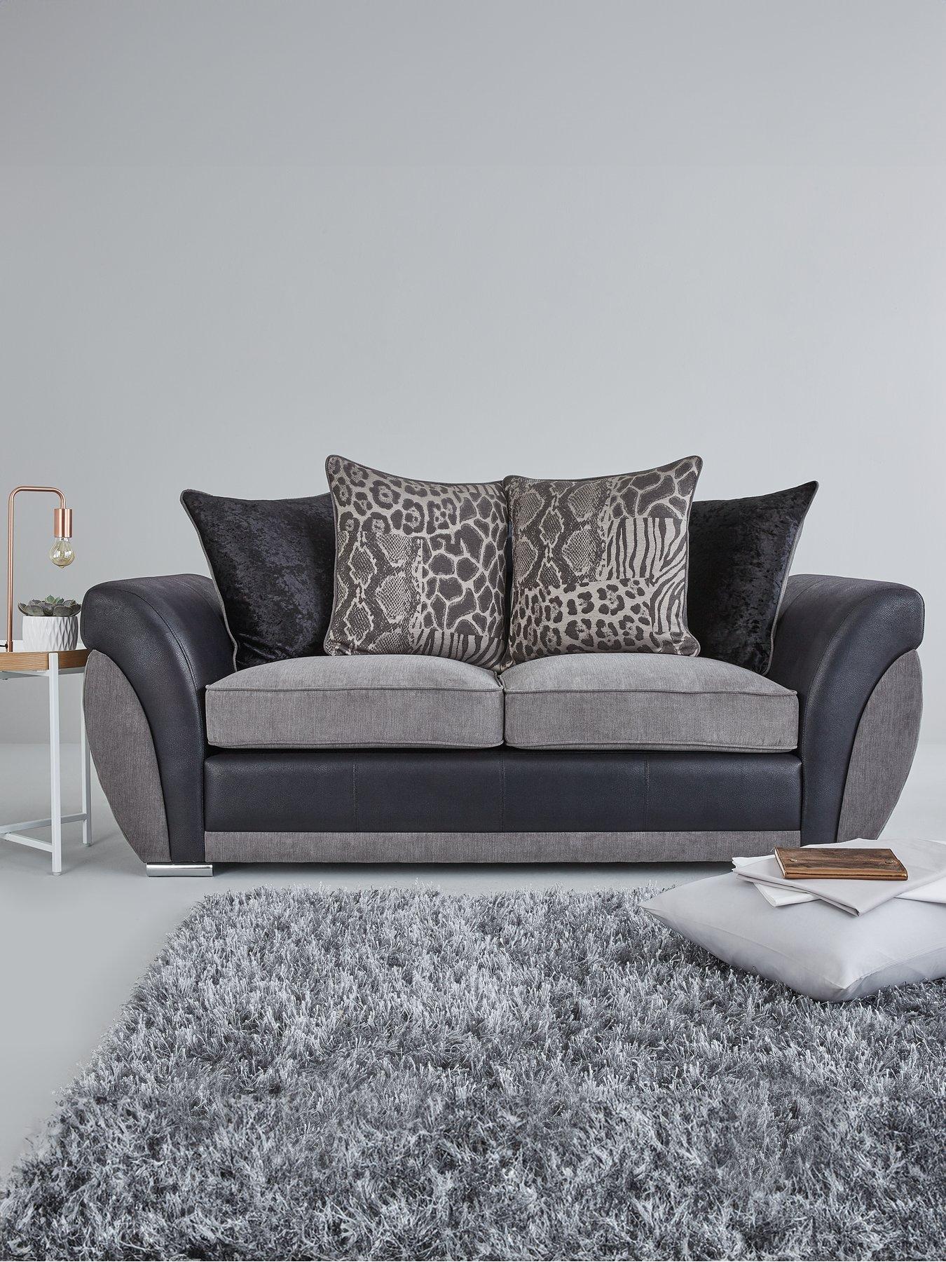 front image of very-home-hilton-fabric-and-faux-leather-scatter-back-sofa-bed