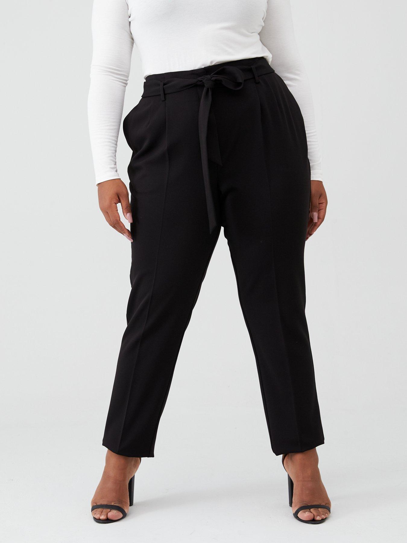 black trousers tie waist