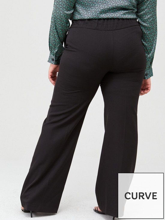 stillFront image of v-by-very-curve-valuenbspwide-leg-trouser-black