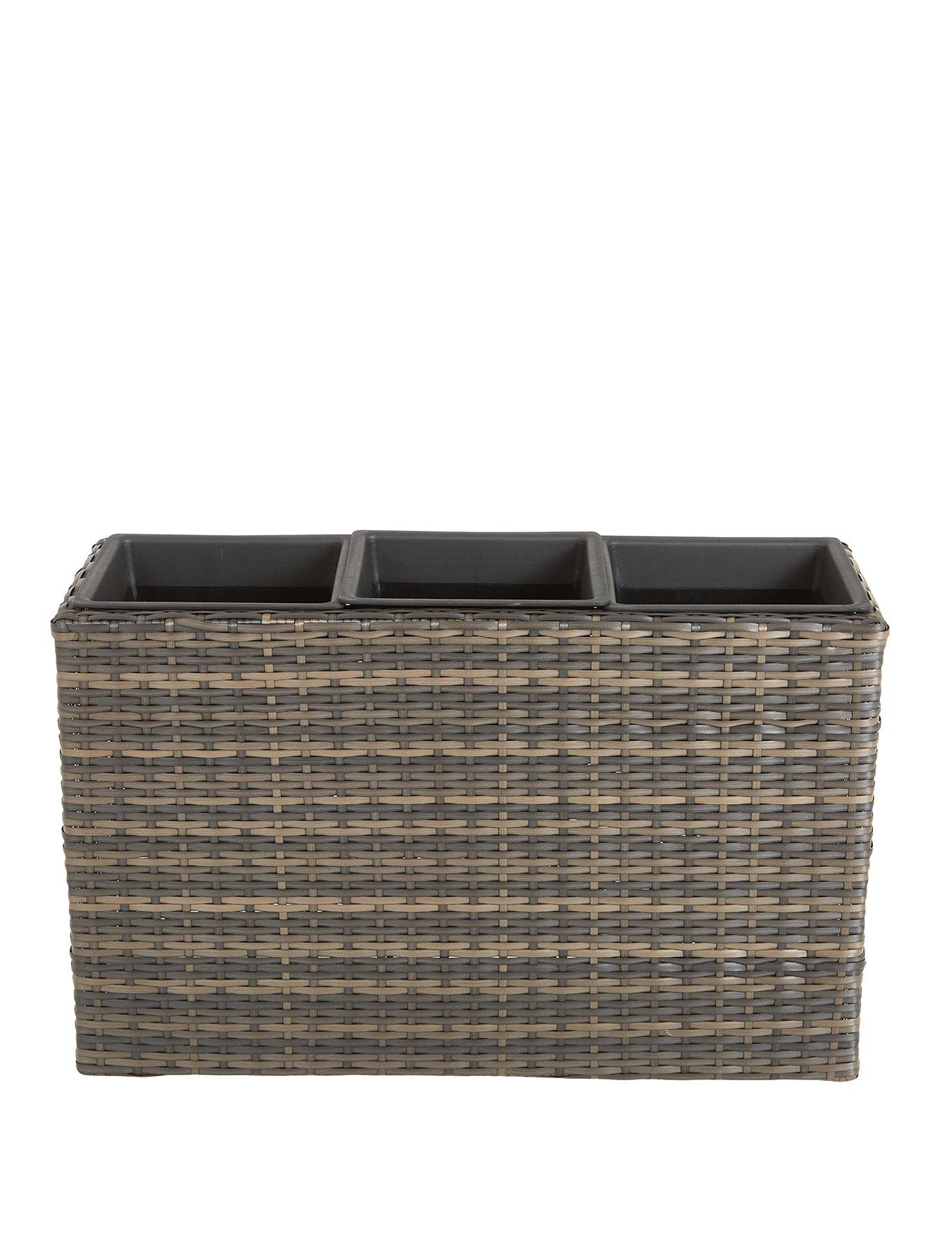 Image 2 of 6 of Very Home Trough Shaped Rattan Planter