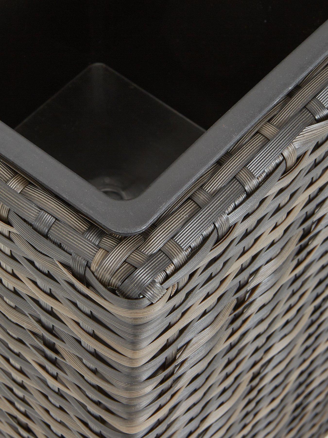 Image 4 of 6 of Very Home Trough Shaped Rattan Planter