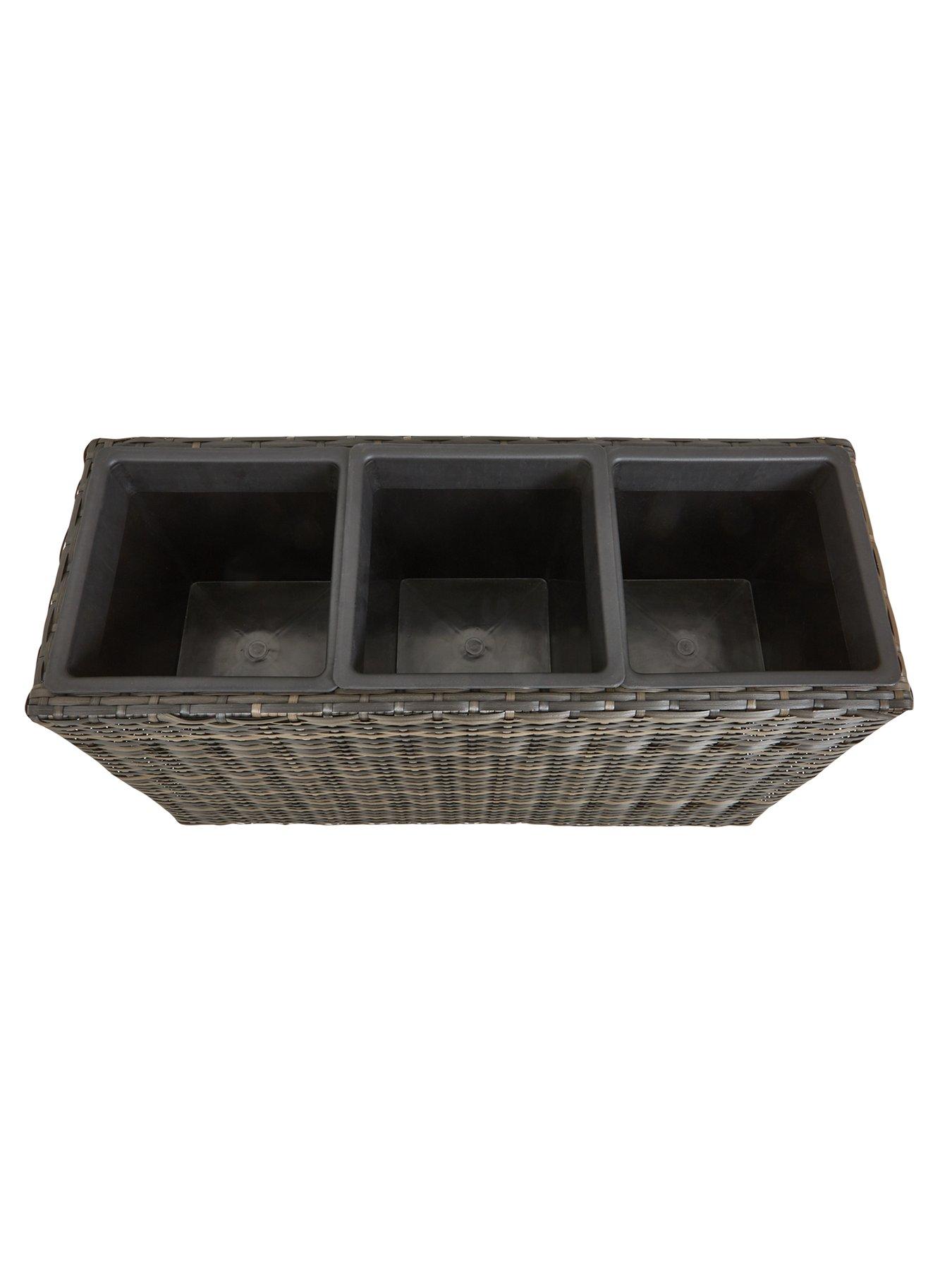 Image 6 of 6 of Very Home Trough Shaped Rattan Planter