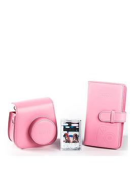 Fujifilm Instax   Instax Mini 9 Accessory Kit - Case, Album And Photo Frame - Flamingo Pink