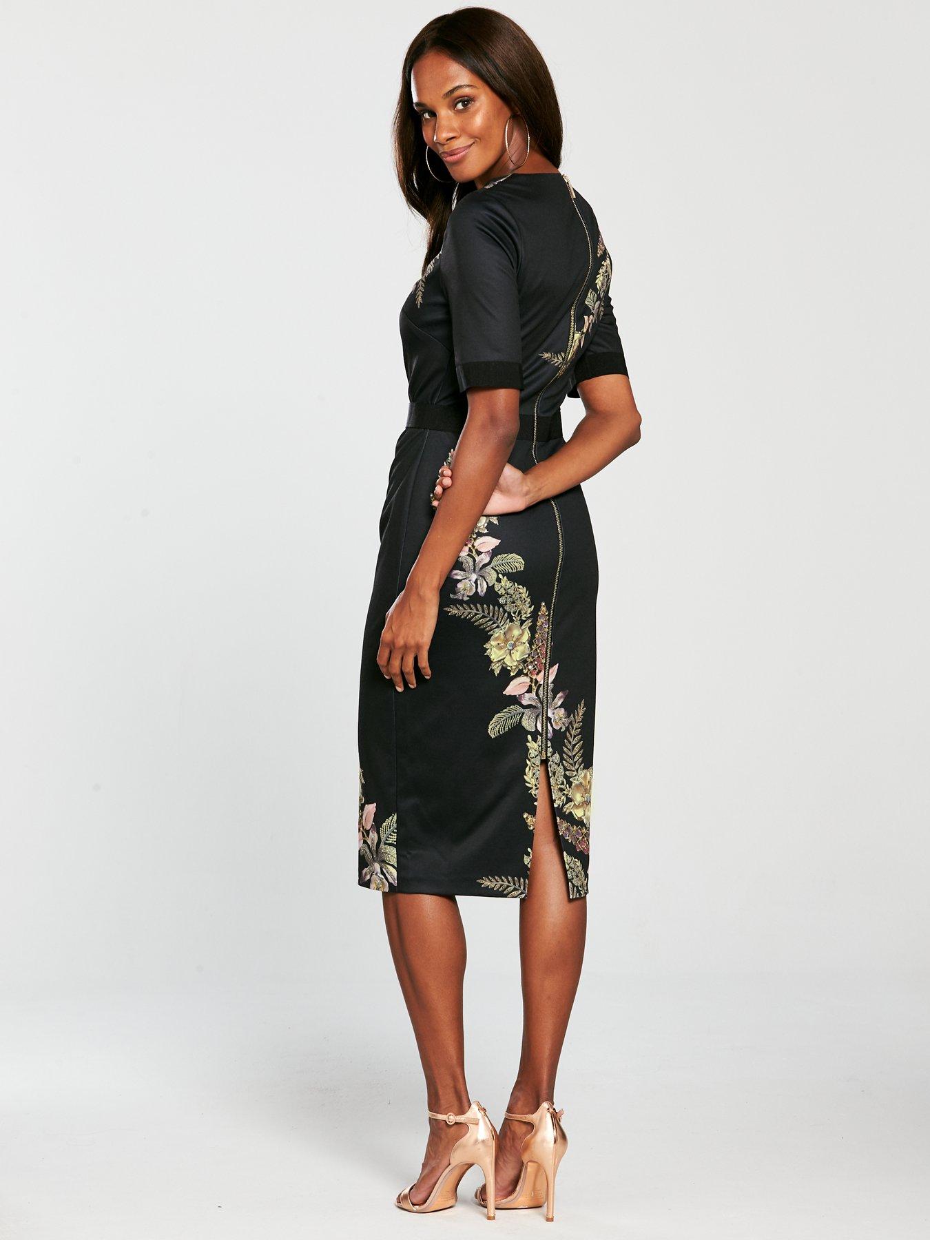 ted baker pirouette bodycon dress