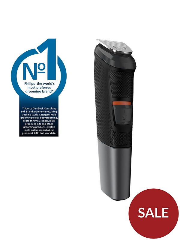 Philips Series 5000 11-in-1 Multi Grooming Kit for Beard, Hair and Body  with Nose Trimmer Attachment - MG5730/33 