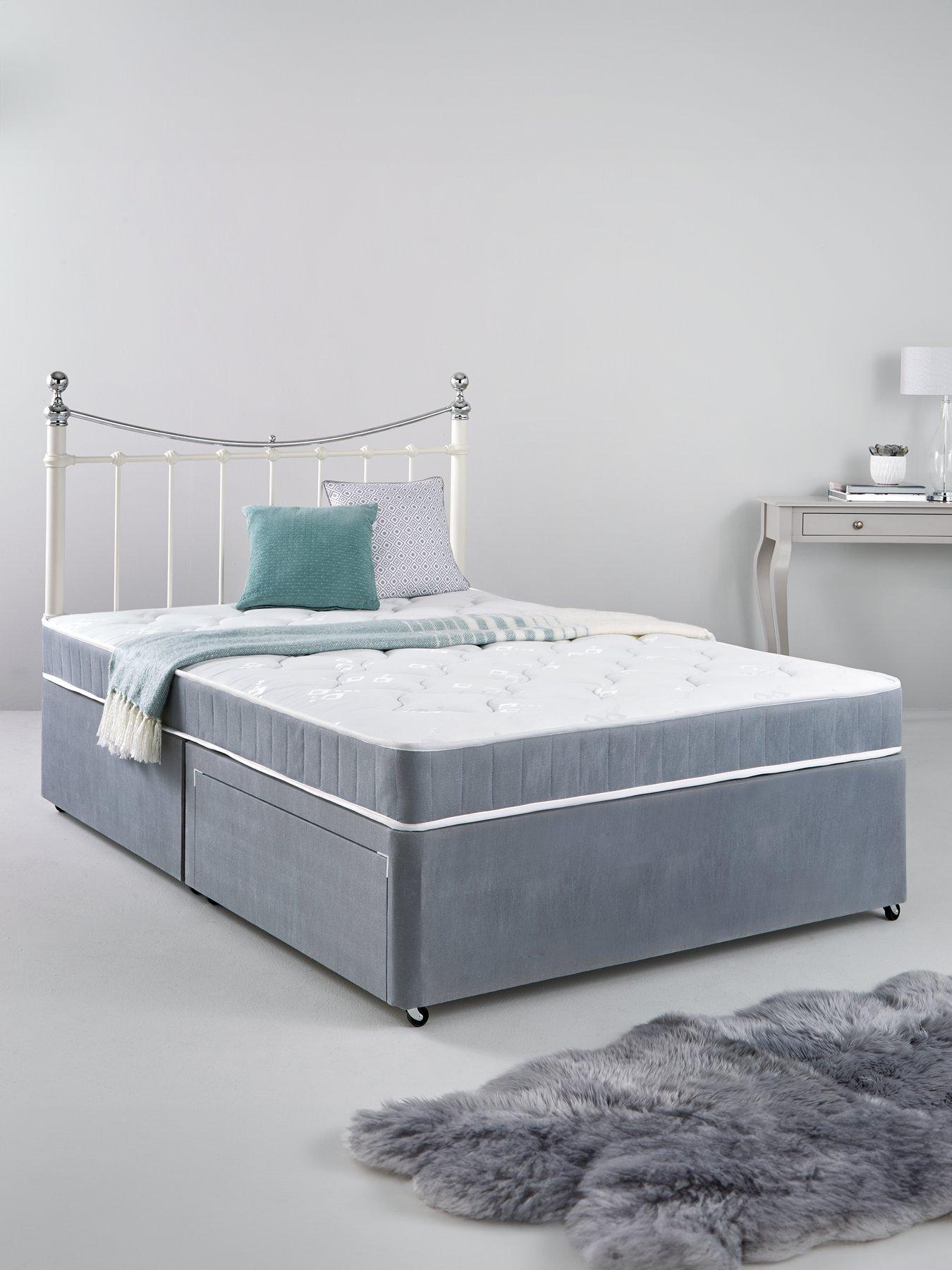 Airsprung Berlin Divan Bed with Storage Options (Excludes Headboard)