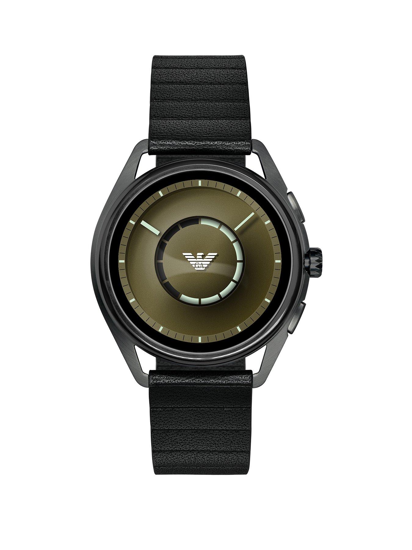 emporio armani watch green strap