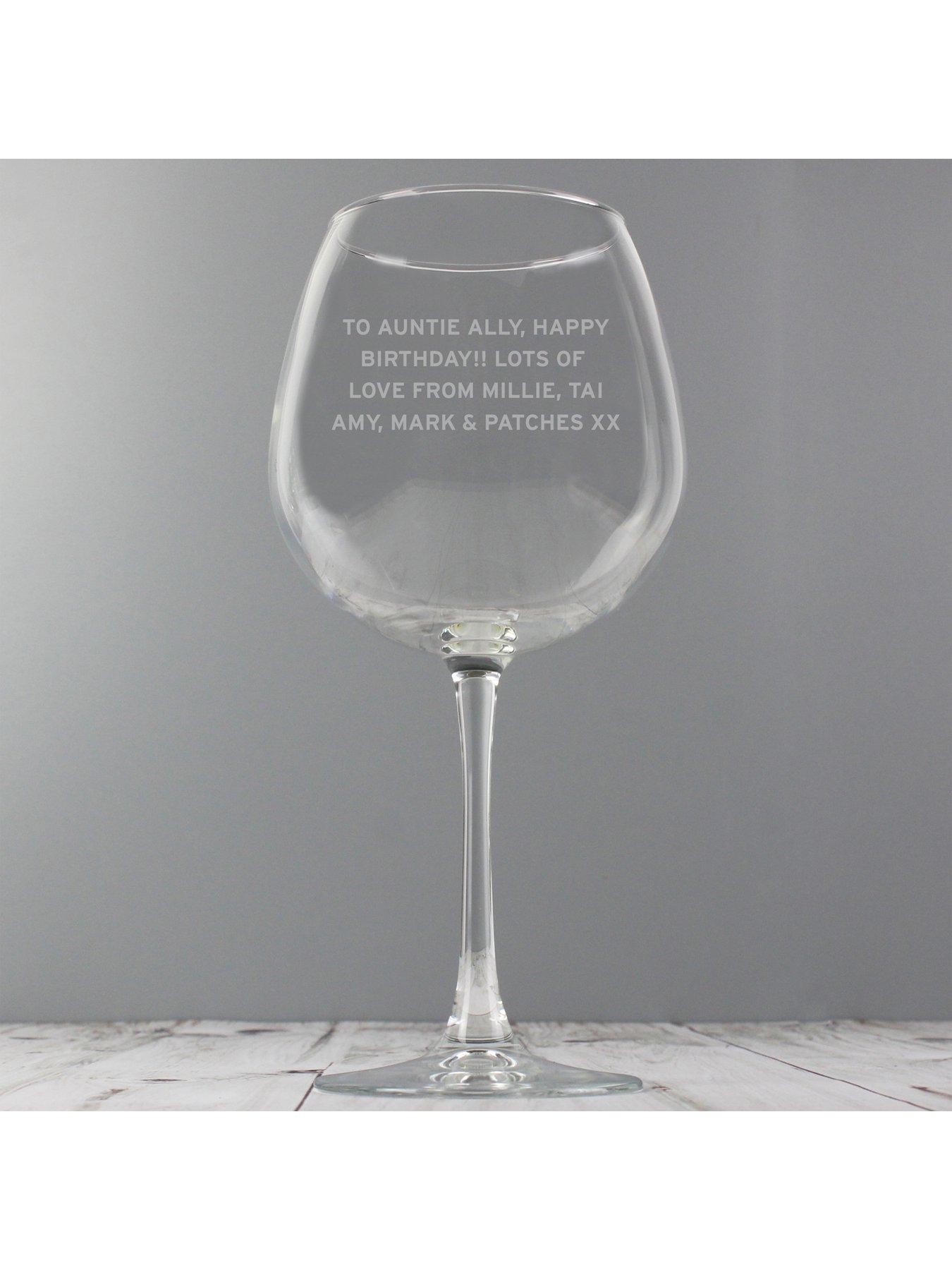 Image 2 of 4 of The Personalised Memento Company Personalised Large Wine Glass