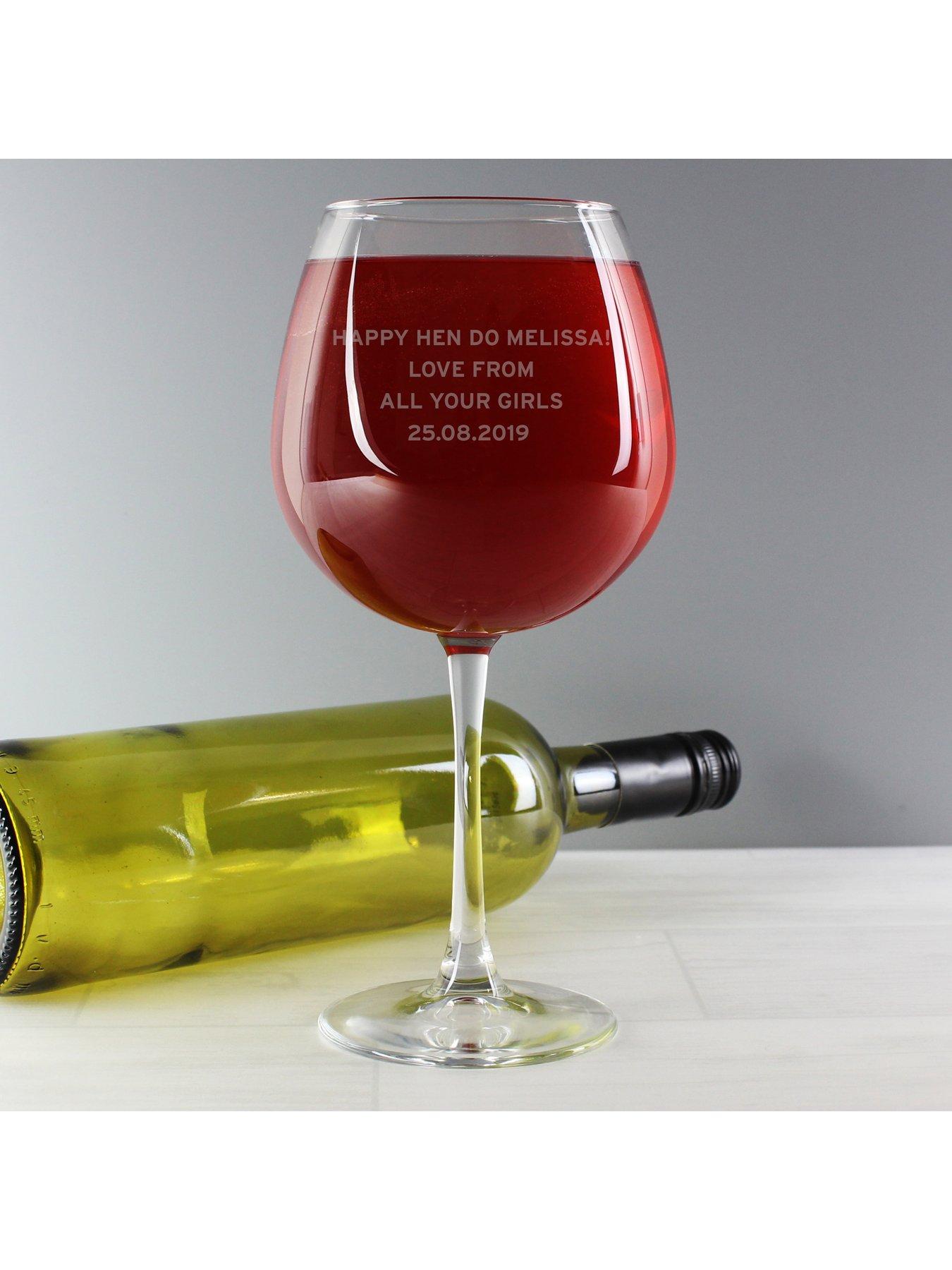 Image 3 of 4 of The Personalised Memento Company Personalised Large Wine Glass