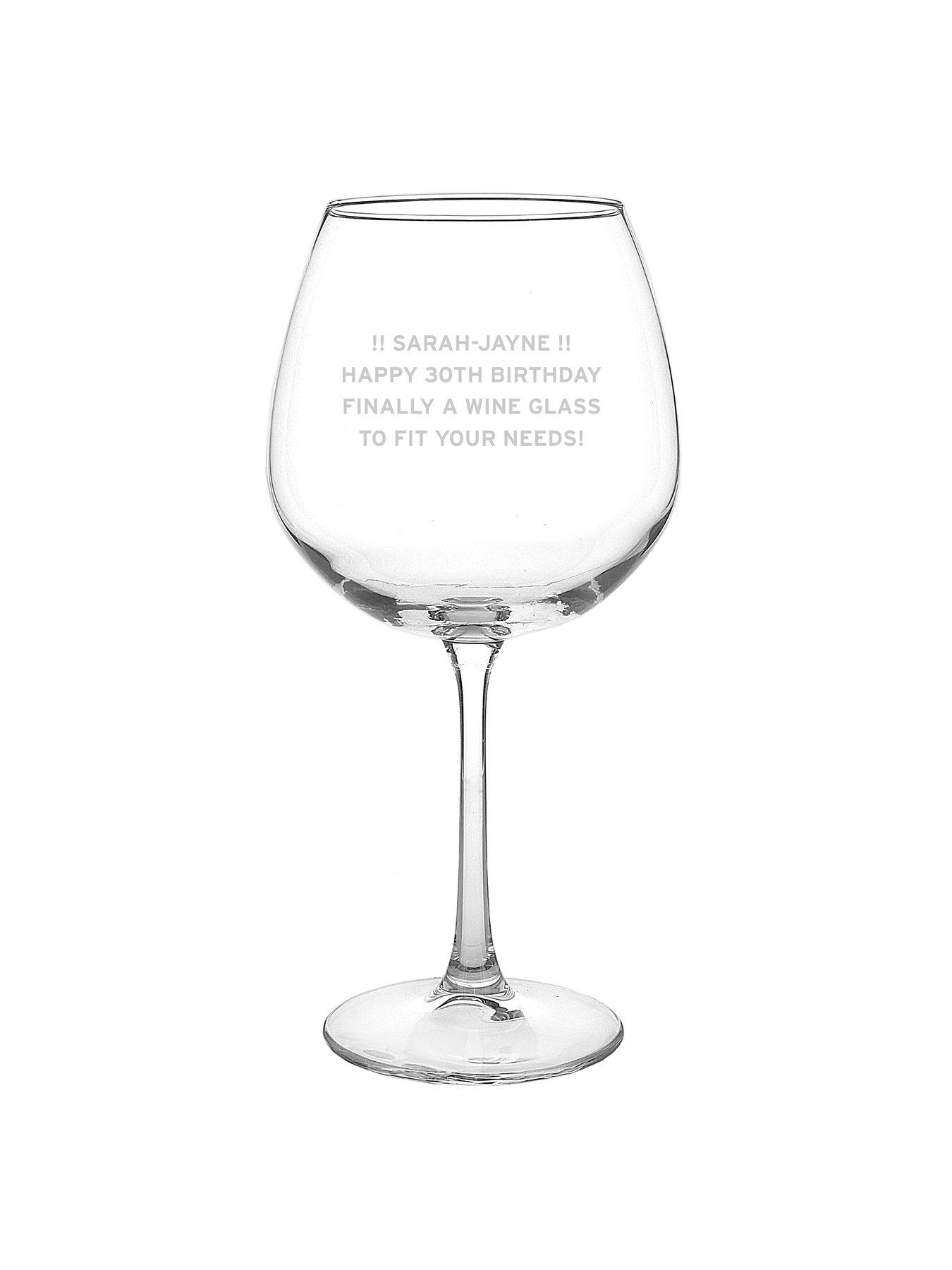 Image 4 of 4 of The Personalised Memento Company Personalised Large Wine Glass