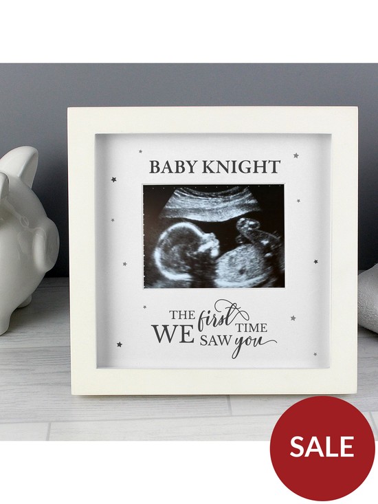stillFront image of the-personalised-memento-company-bespoke-baby-scan-photo-frame-giftbr-nbspnbsp