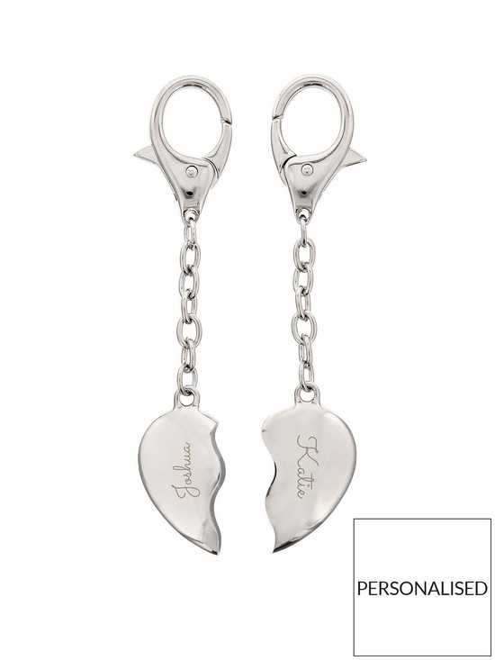 front image of the-personalised-memento-company-personalised-two-hearts-keyring