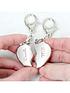  image of the-personalised-memento-company-personalised-two-hearts-keyring