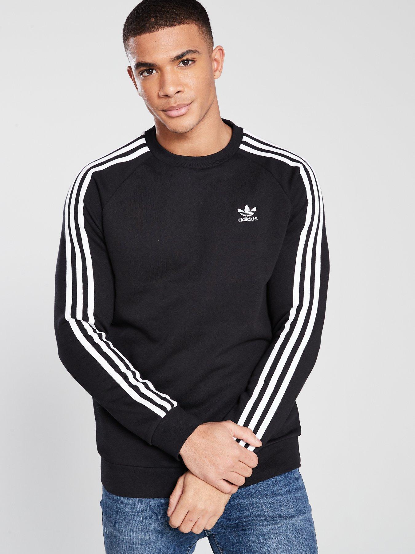 3 stripes crew sweatshirt