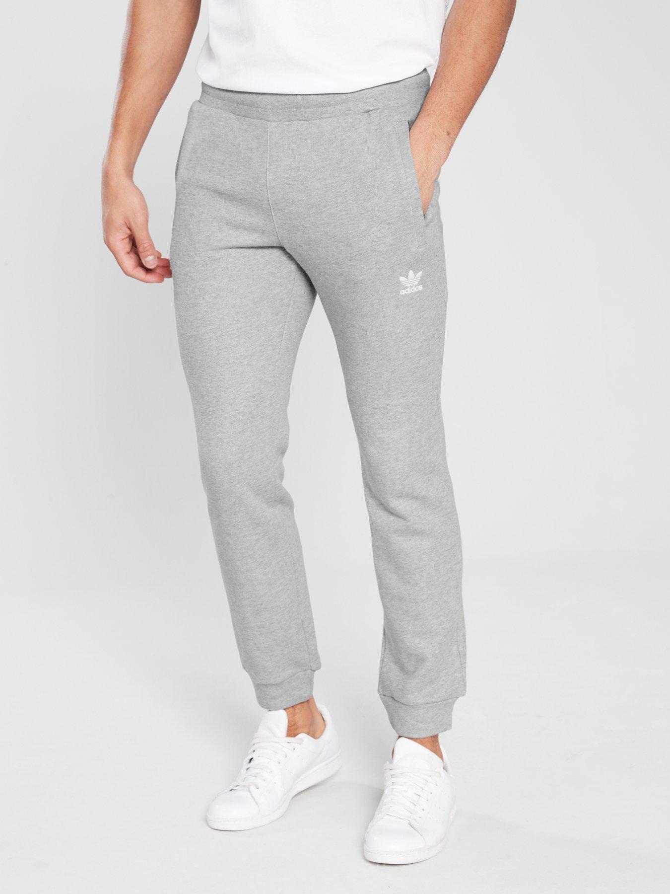 adidas track pants mens grey