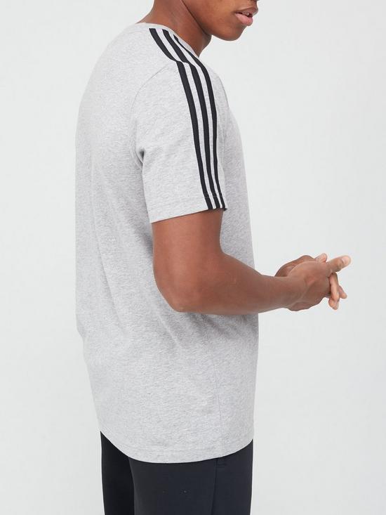 stillFront image of adidas-3s-t-shirt-medium-grey-heather