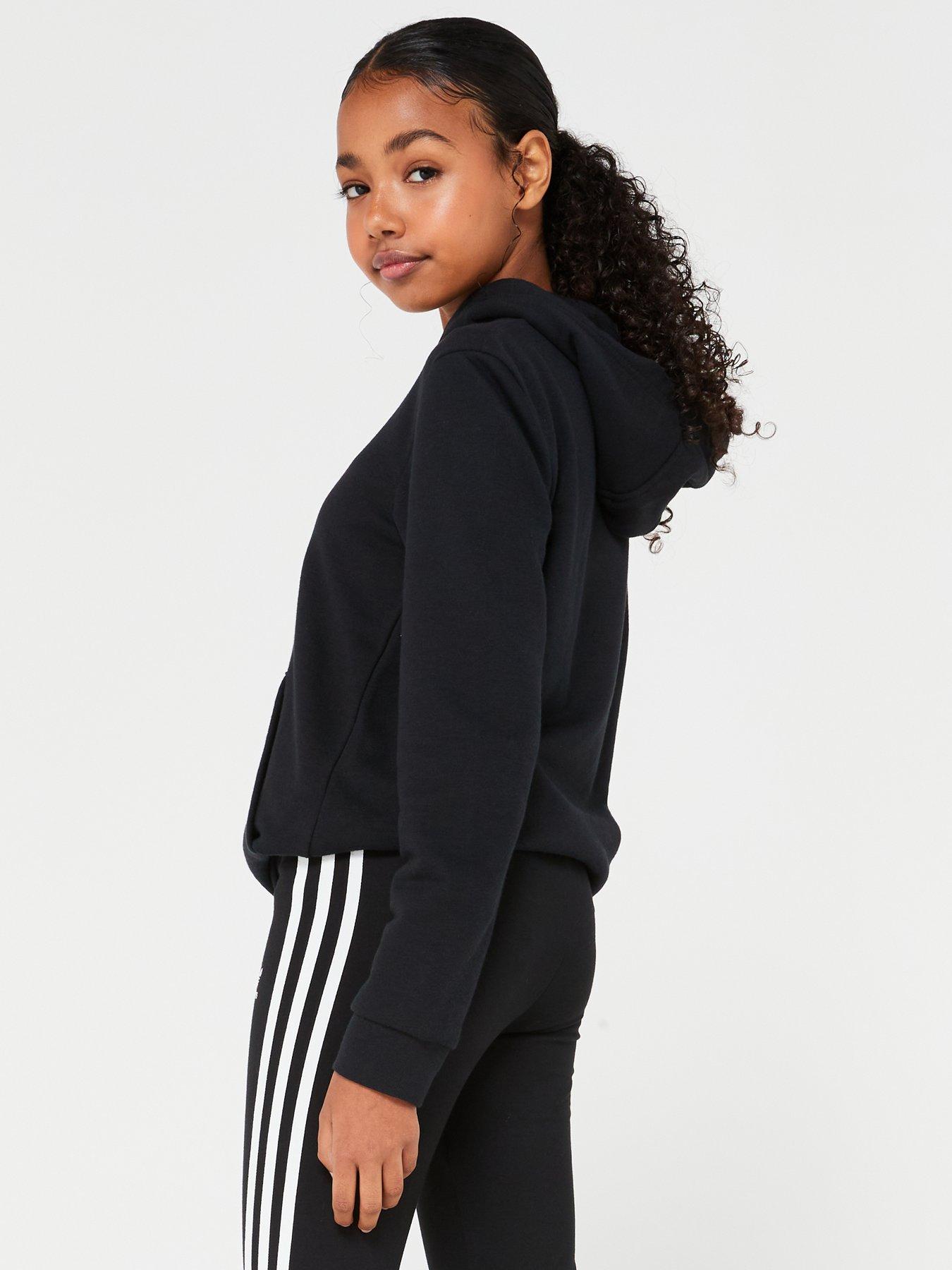 Adidas originals on sale trefoil hoodie junior
