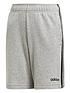  image of adidas-boys-3-stripe-knit-shorts-grey