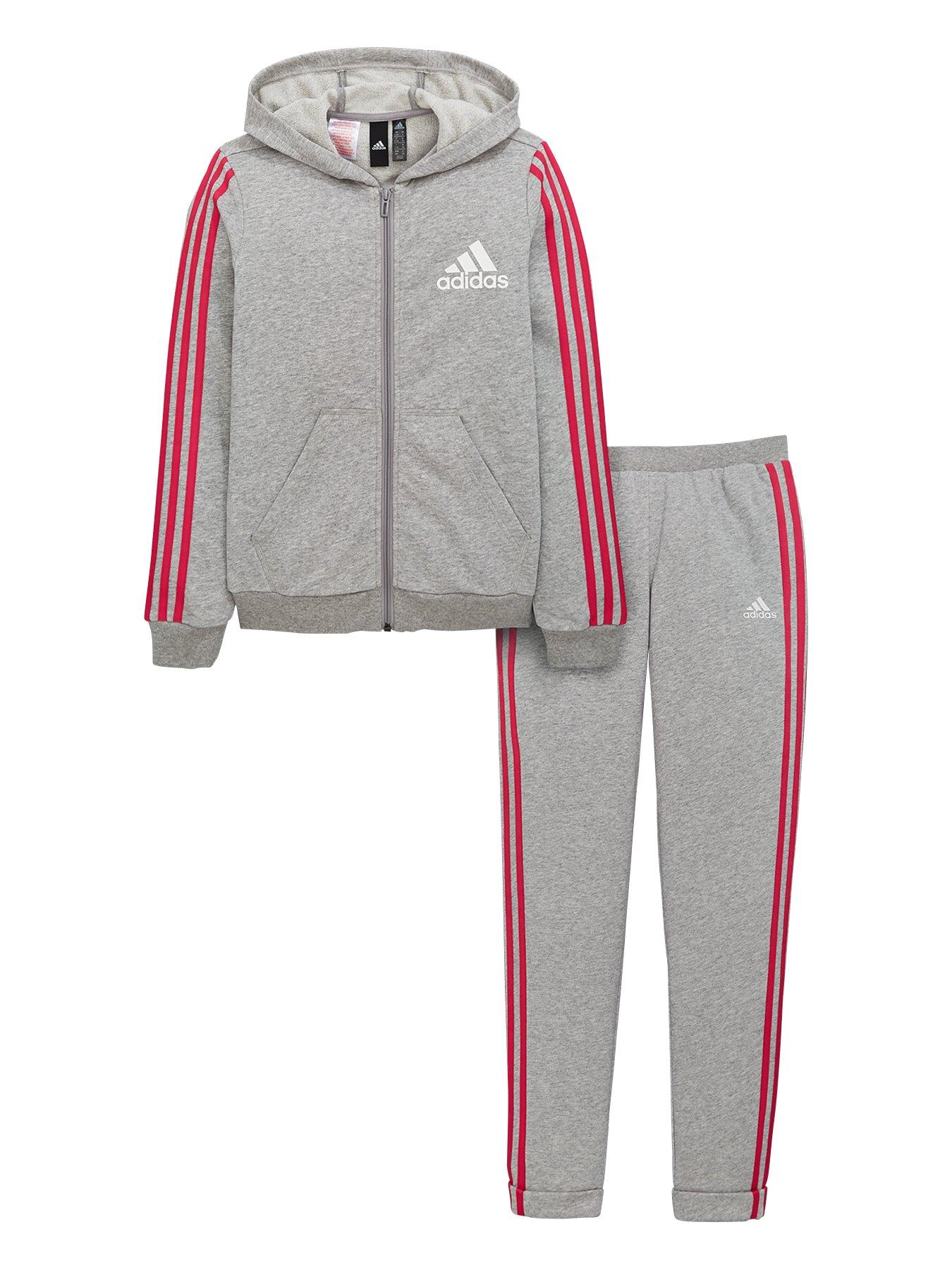 adidas girls track suit