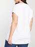  image of v-by-very-curve-valuenbspv-neck-turn-back-cuff-t-shirt-white