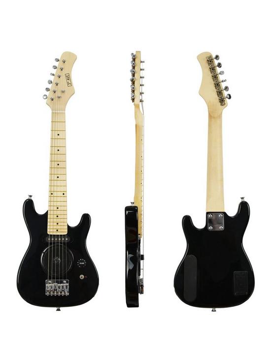 stillFront image of 3rd-avenue-14-size-electric-guitar-with-integral-amp-black-with-free-online-music-lessons