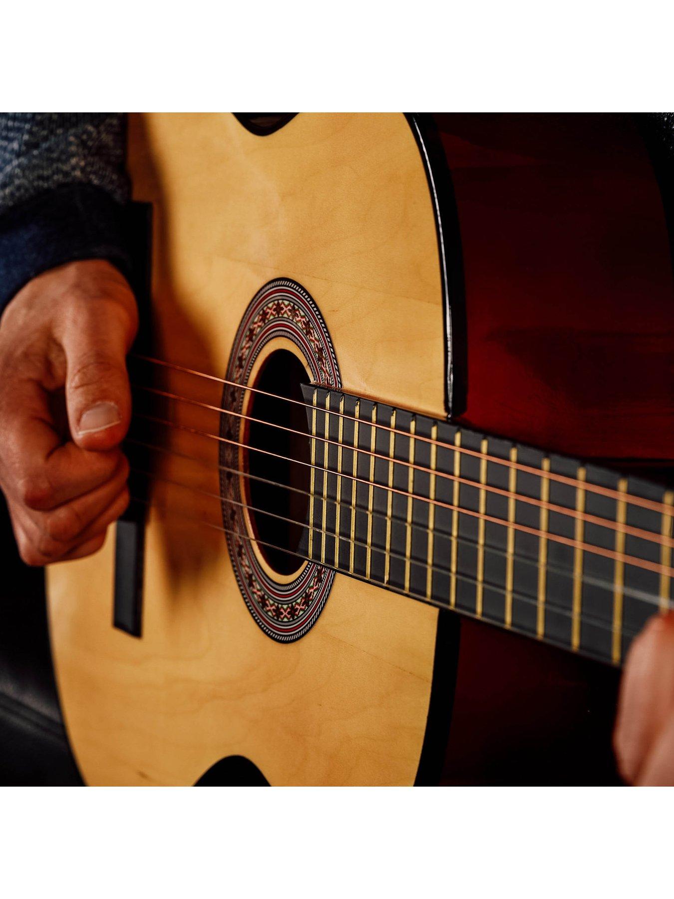  image of 3rd-avenue-full-size-44-classical-guitar-beginner-bundle-6-months-free-lessons-natural