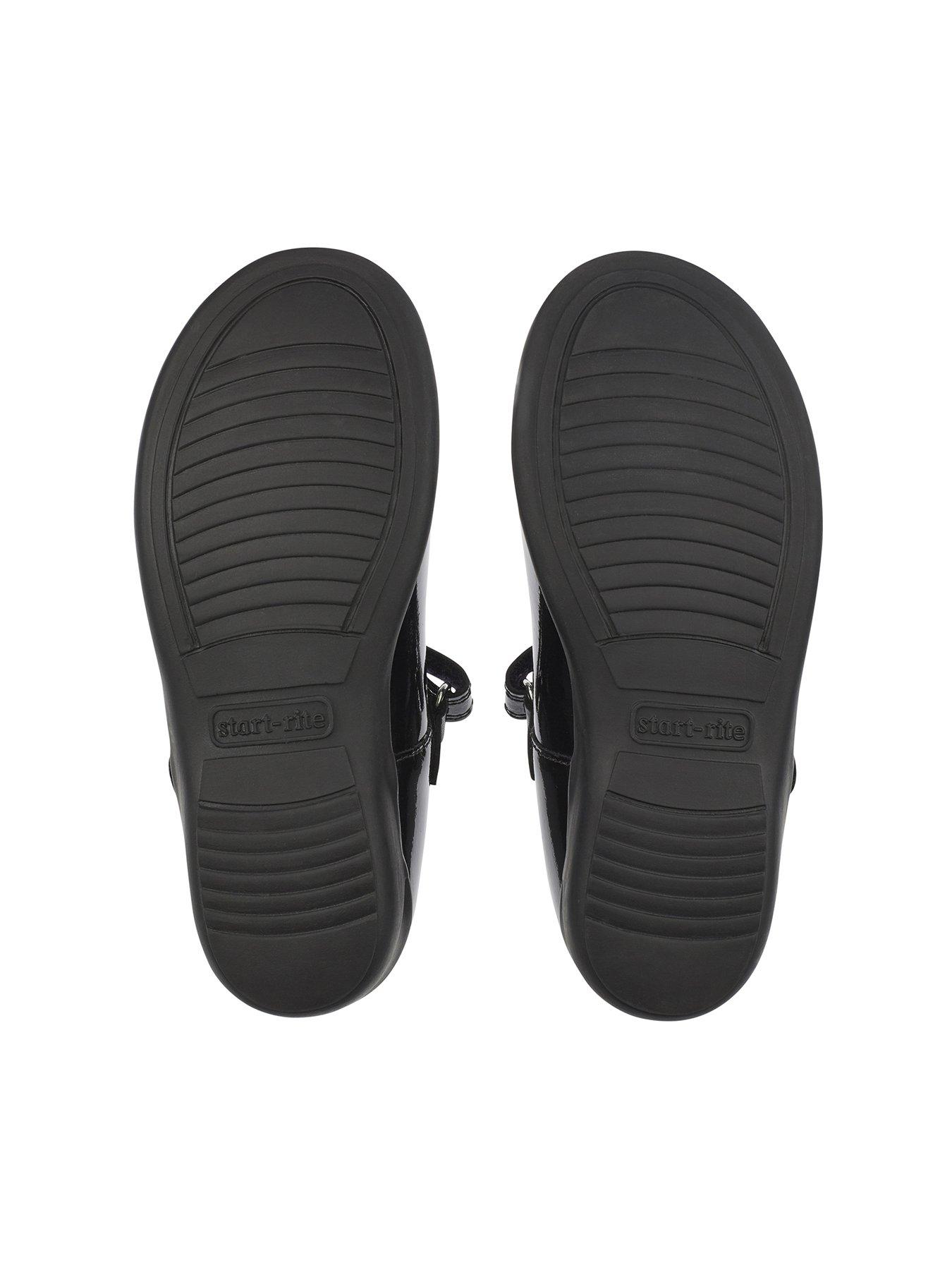 Start-rite Poppy Younger Patent Strap School Shoes Black