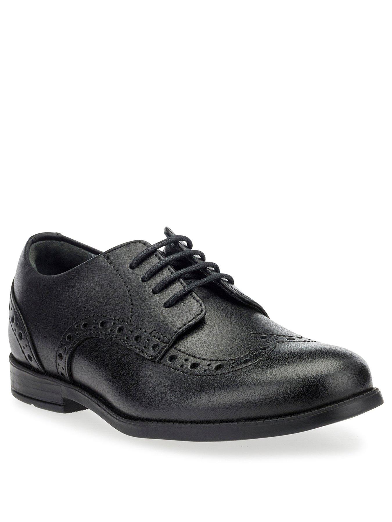 Image 2 of 4 of Start-rite Brogue Senior Girls Black Leather Lace Up School Shoes