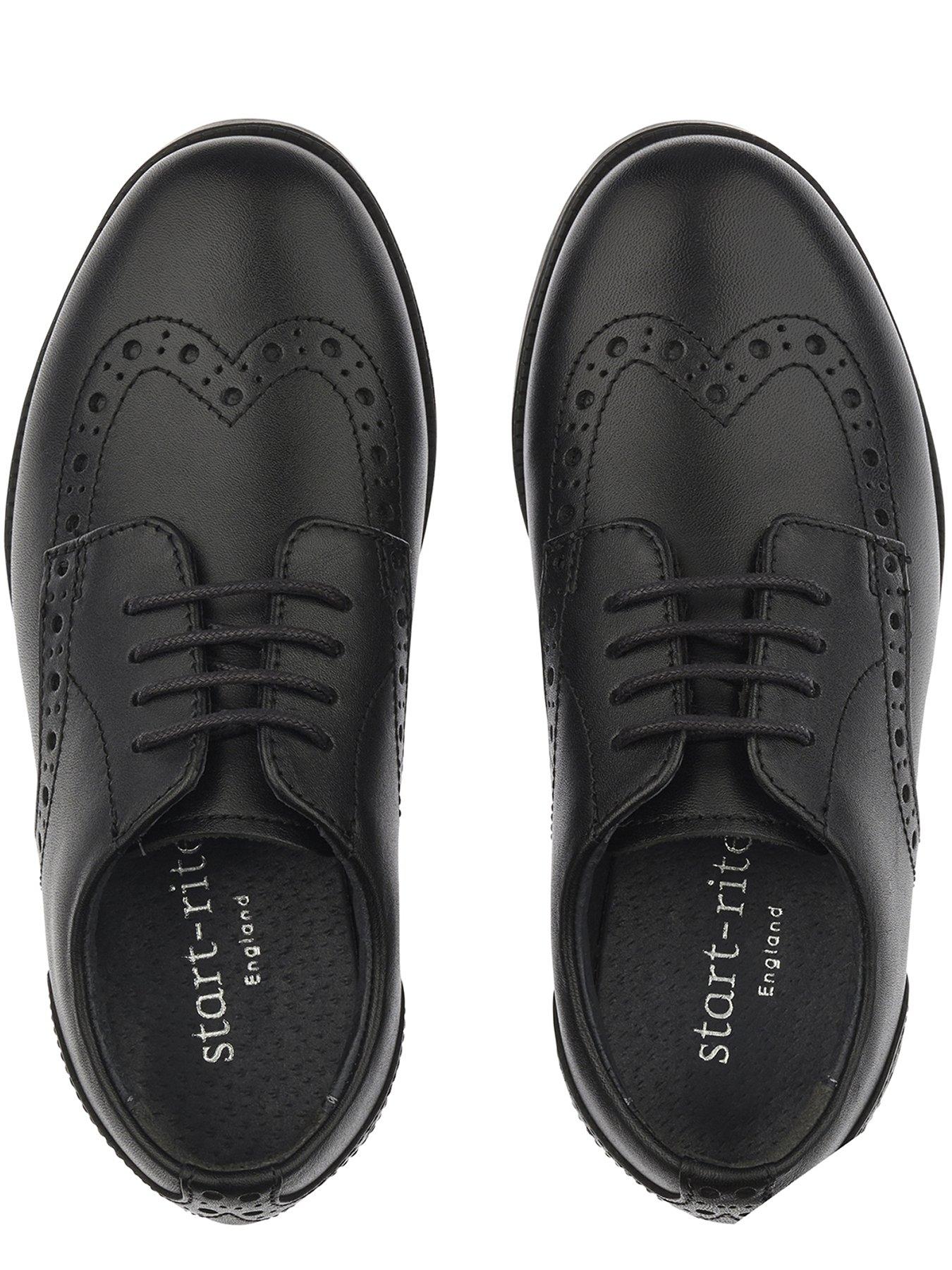 Image 3 of 4 of Start-rite Brogue Senior Girls Black Leather Lace Up School Shoes
