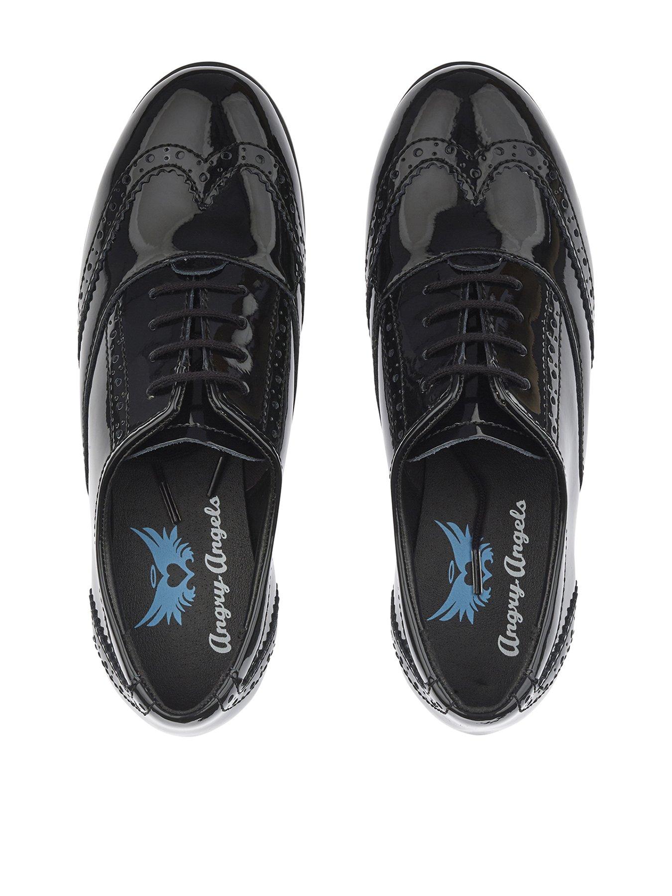 Image 3 of 4 of Start-rite Girls&nbsp;Matilda&nbsp;Patent Leather Lace Up&nbsp;Brogue School Shoes&nbsp;- Black