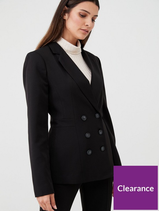 front image of v-by-very-fashion-workwear-jacket-black