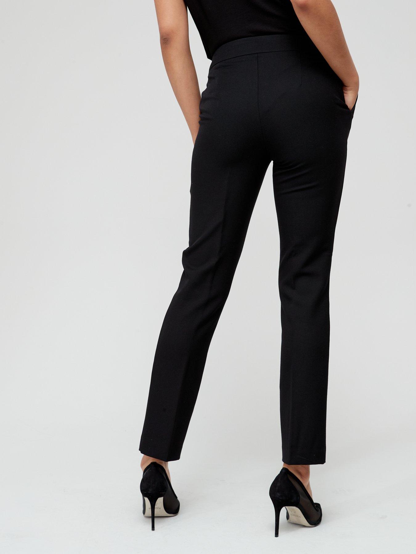 Image 2 of 6 of The Very Collection The Petite Slim Leg Trouser - Black