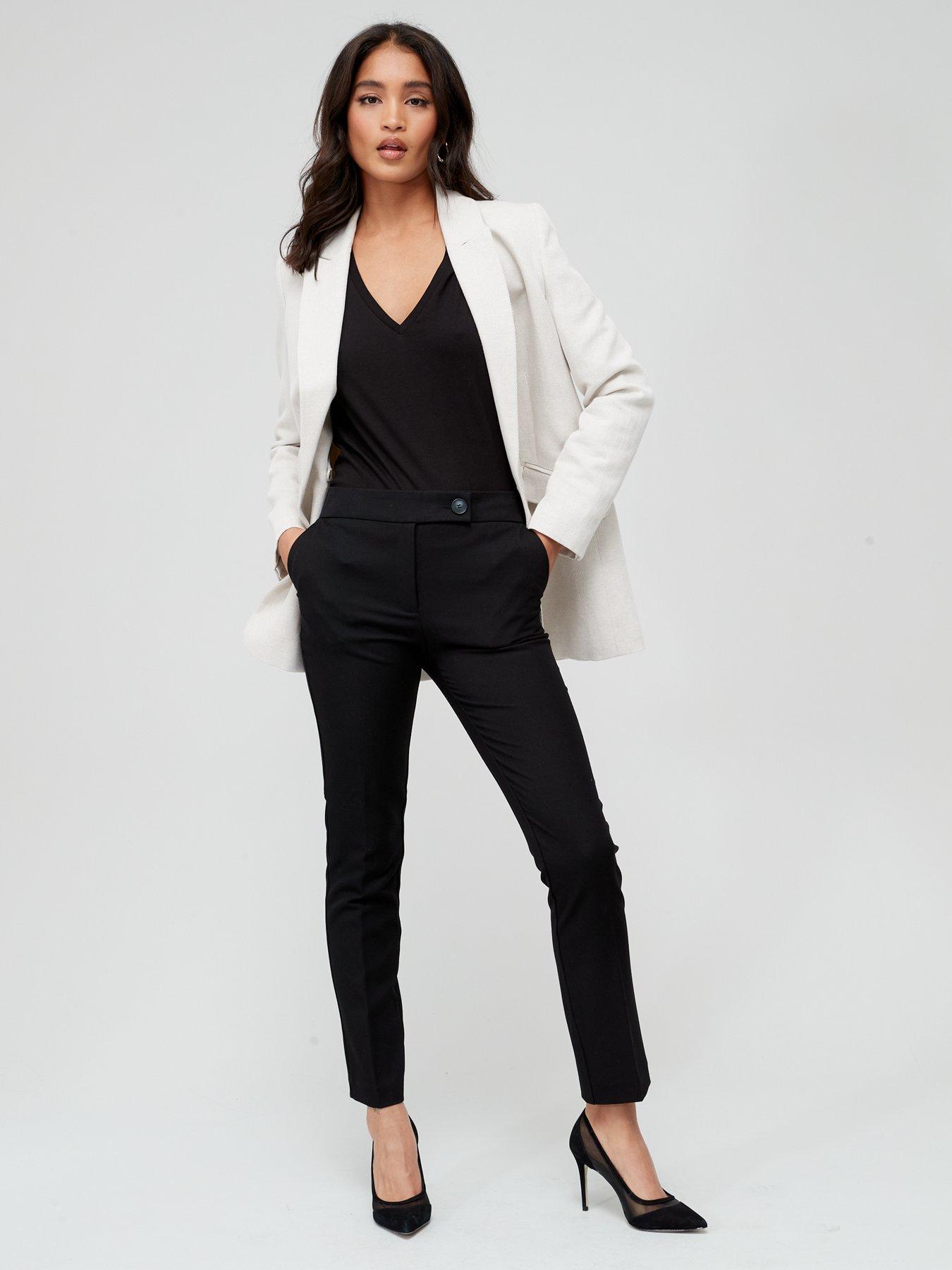 Image 6 of 6 of The Very Collection The Petite Slim Leg Trouser - Black