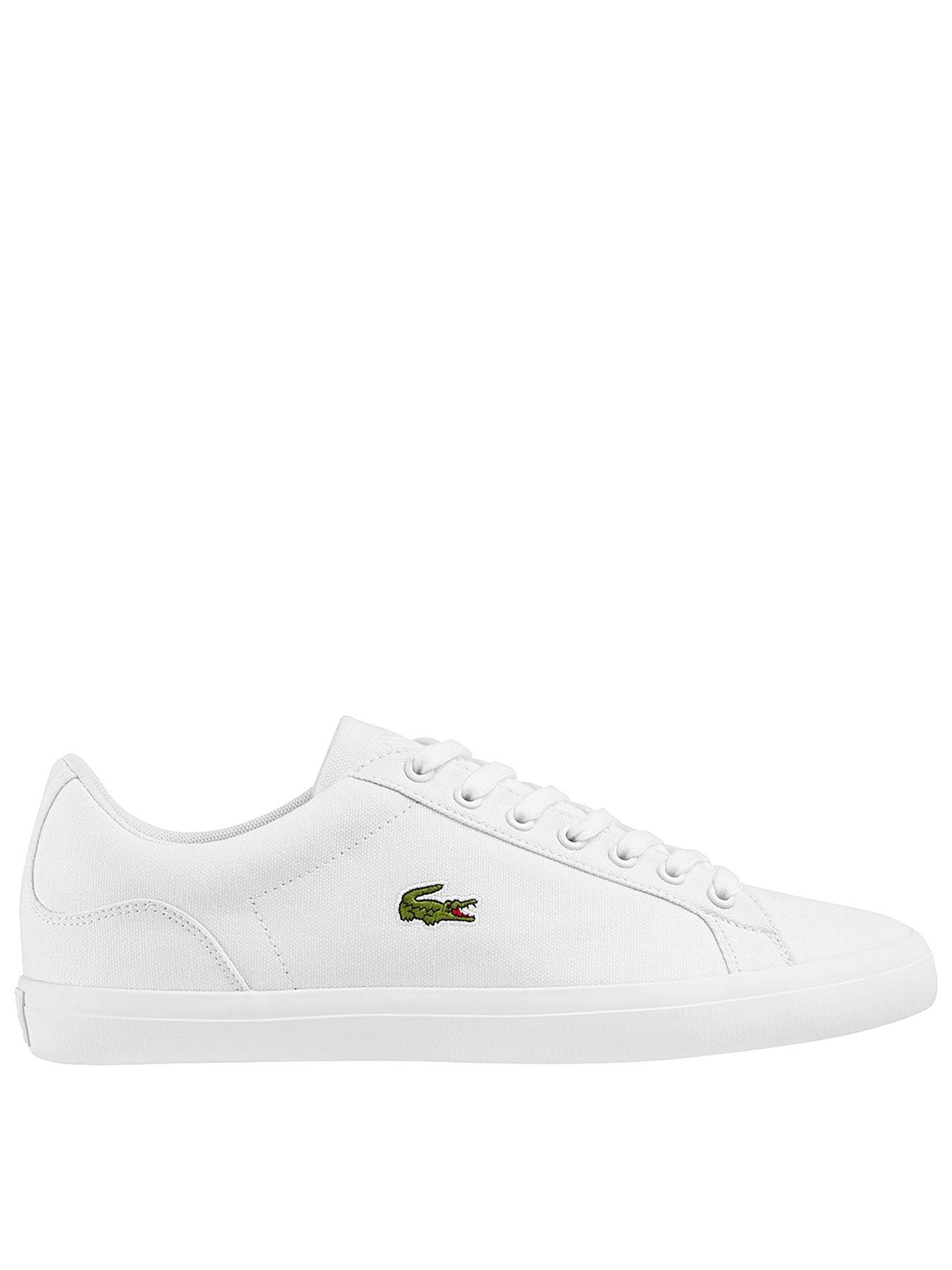 Lacoste lerond canvas clearance trainers