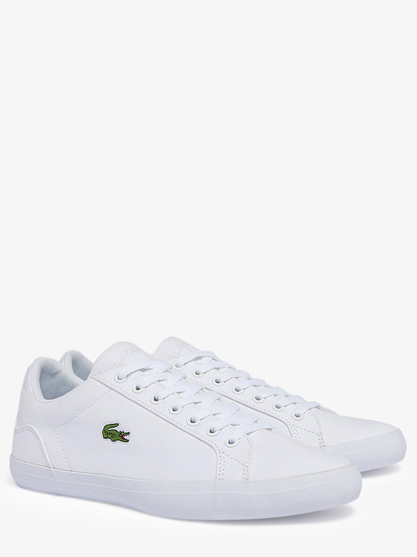 Lacoste on sale canvas trainers